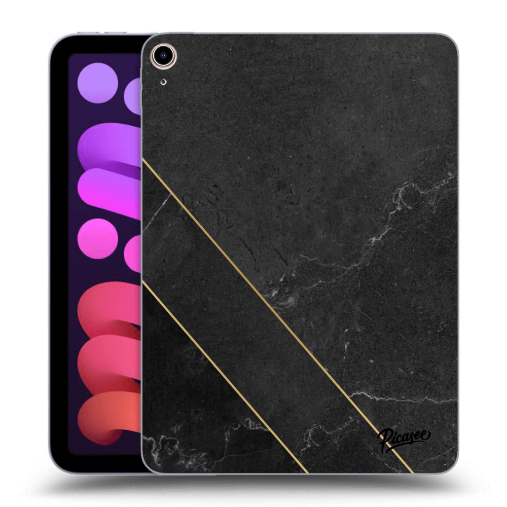 Picasee silikonový černý obal pro Apple iPad mini 2021 (6. gen) - Black tile