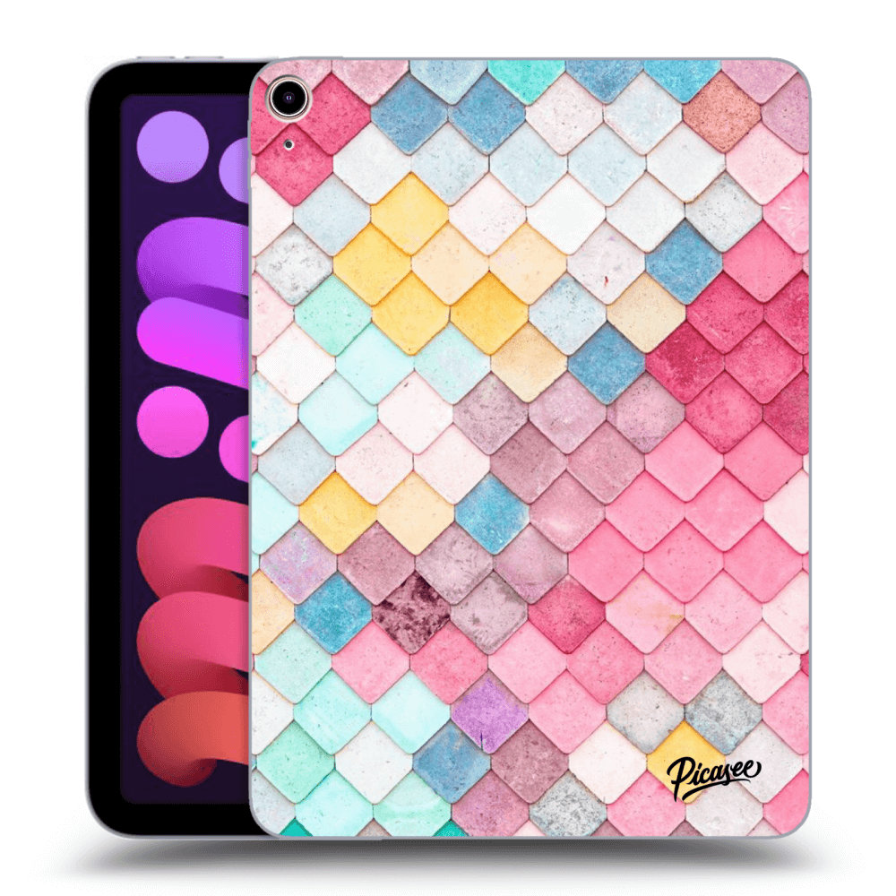 Picasee silikonový průhledný obal pro Apple iPad mini 2021 (6. gen) - Colorful roof