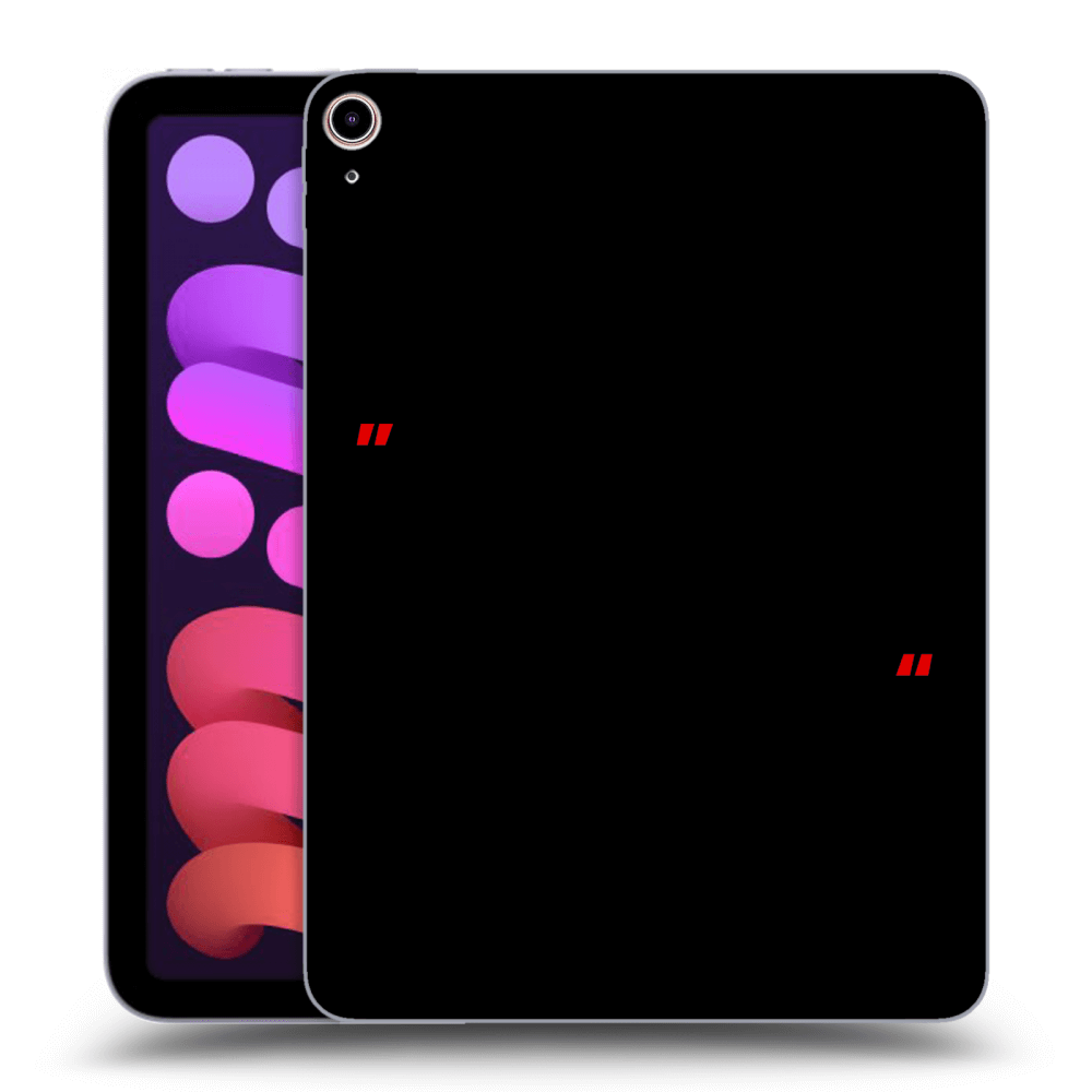 Picasee silikonový černý obal pro Apple iPad mini 2021 (6. gen) - Správná láska