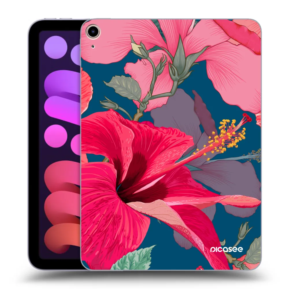 Picasee silikonový průhledný obal pro Apple iPad mini 2021 (6. gen) - Hibiscus
