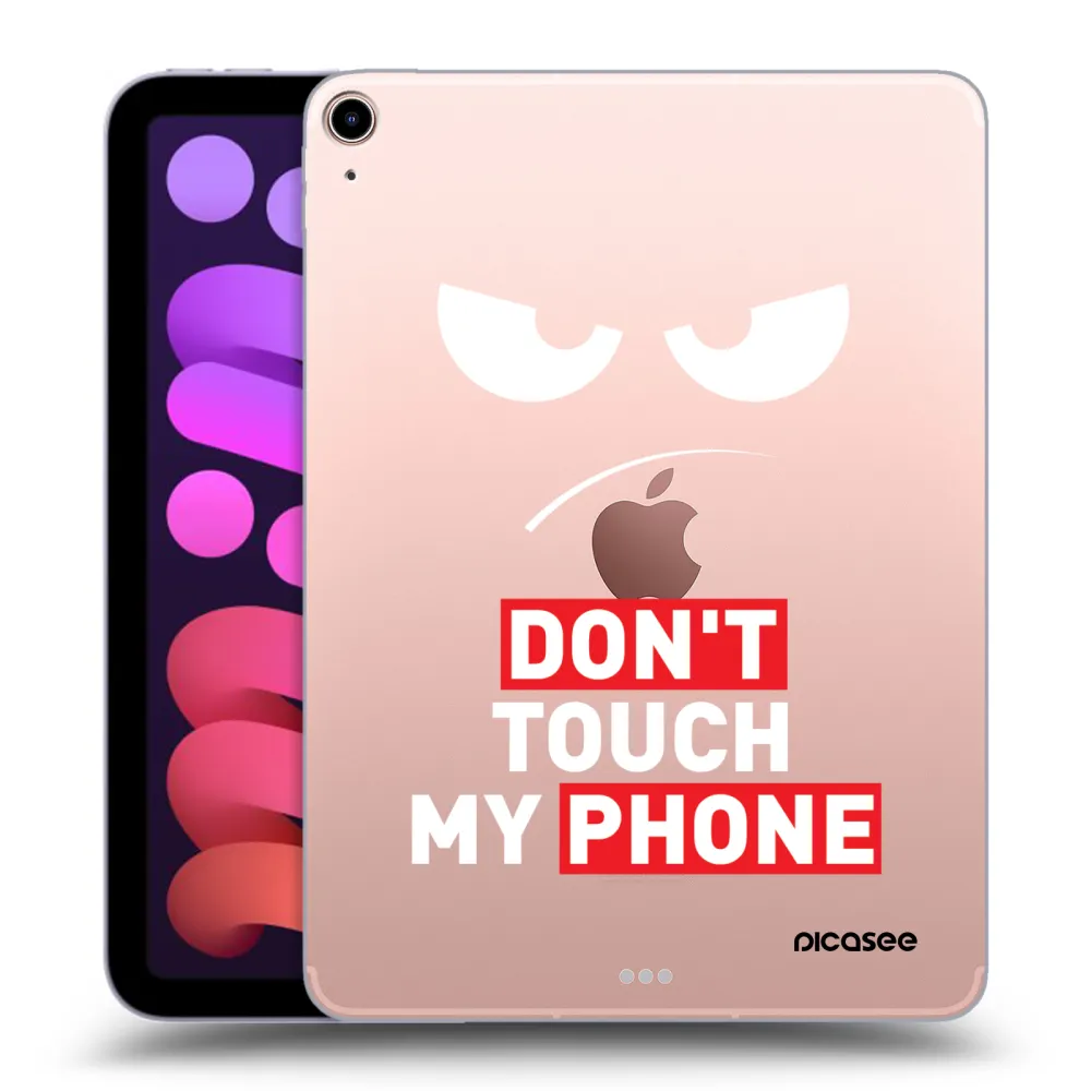 Picasee silikonový průhledný obal pro Apple iPad mini 2021 (6. gen) - Angry Eyes - Transparent