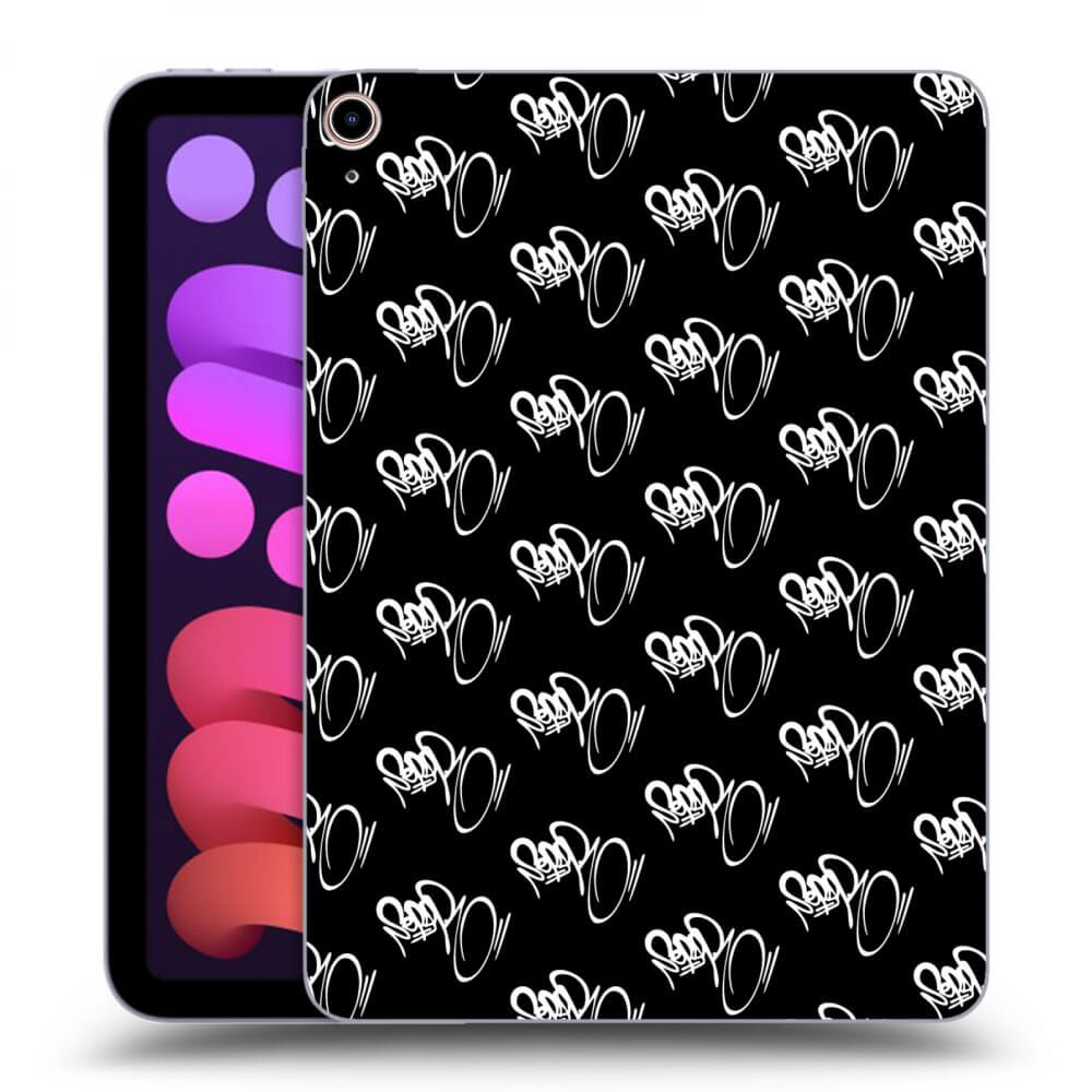Picasee silikonový černý obal pro Apple iPad mini 2021 (6. gen) - Separ - White On Black