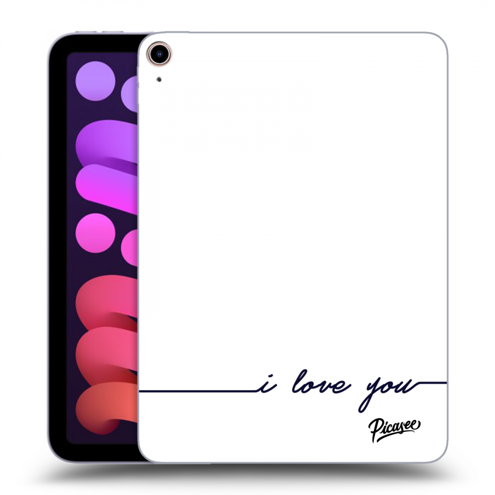 Picasee silikonový průhledný obal pro Apple iPad mini 2021 (6. gen) - I love you