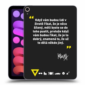 Picasee silikonový černý obal pro Apple iPad mini 2021 (6. gen) - Kazma - MĚLI BYSTE SE DO TOHO PUSTIT
