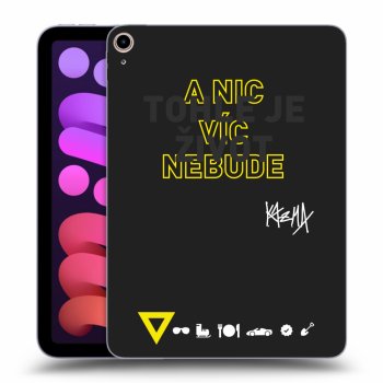 Picasee silikonový černý obal pro Apple iPad mini 2021 (6. gen) - Kazma - TOHLE JE ŽIVOT A NIC VÍC NEBUDE