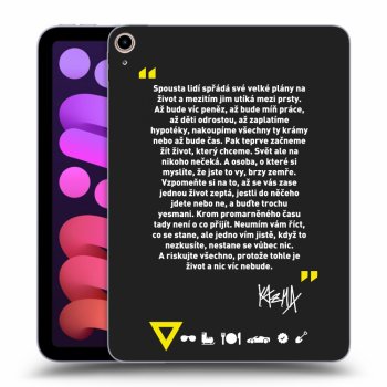 Picasee silikonový černý obal pro Apple iPad mini 2021 (6. gen) - Kazma - BUĎTE TROCHU YESMANI