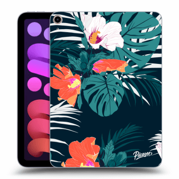 Picasee silikonový průhledný obal pro Apple iPad mini 2021 (6. gen) - Monstera Color
