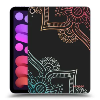 Picasee silikonový černý obal pro Apple iPad mini 2021 (6. gen) - Květinový vzor