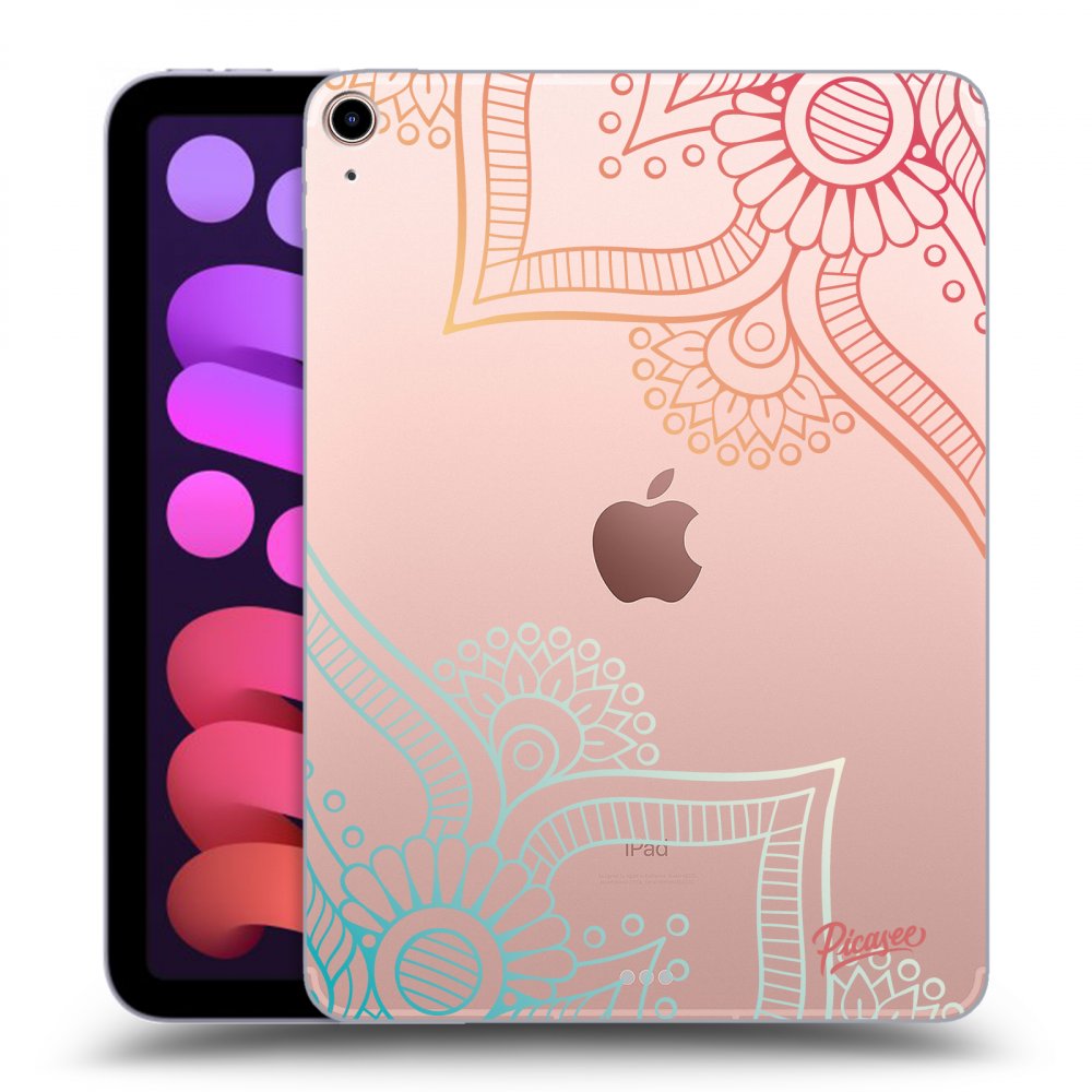 Picasee silikonový průhledný obal pro Apple iPad mini 2021 (6. gen) - Flowers pattern