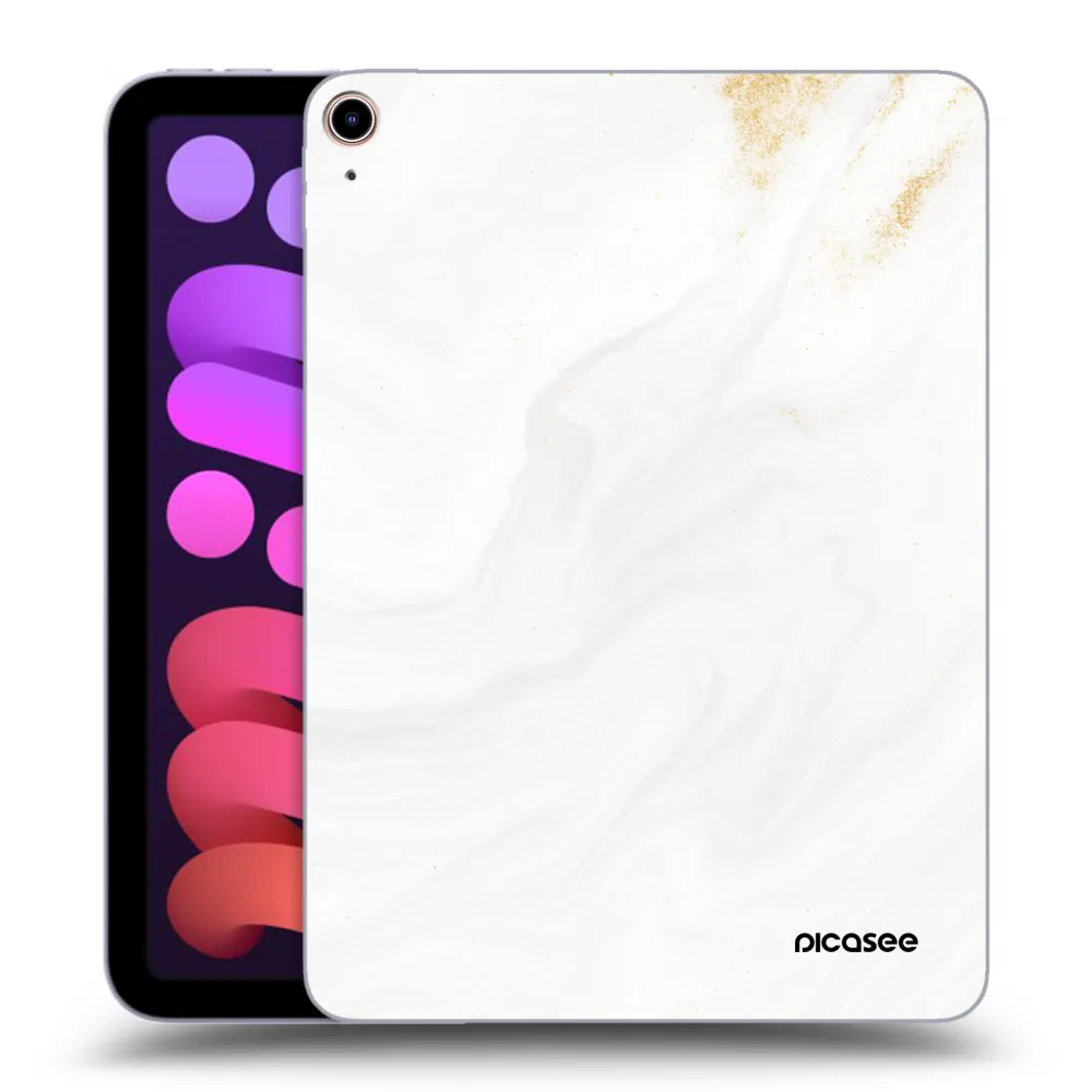 Picasee silikonový průhledný obal pro Apple iPad mini 2021 (6. gen) - Bílá