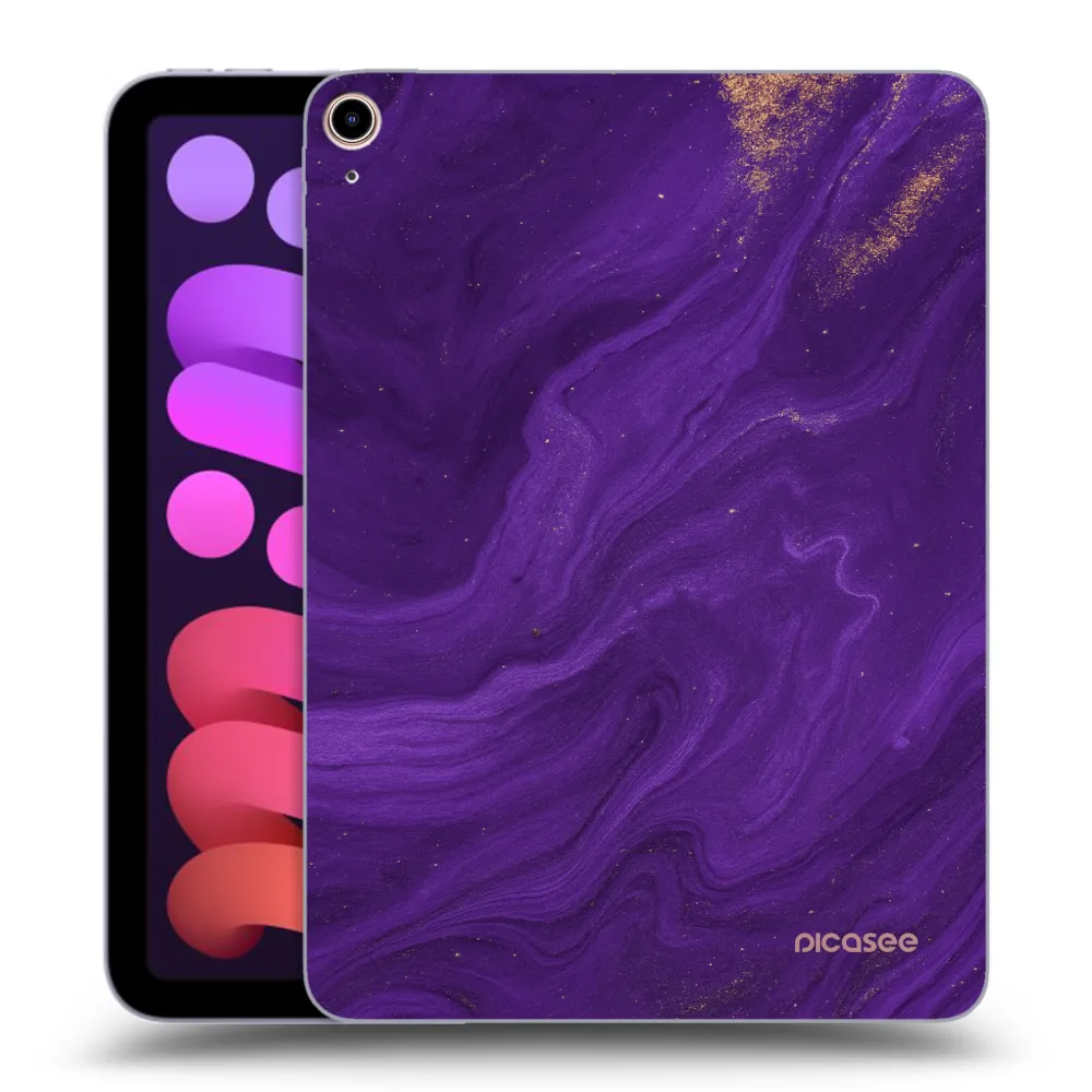 Picasee silikonový průhledný obal pro Apple iPad mini 2021 (6. gen) - Fialová