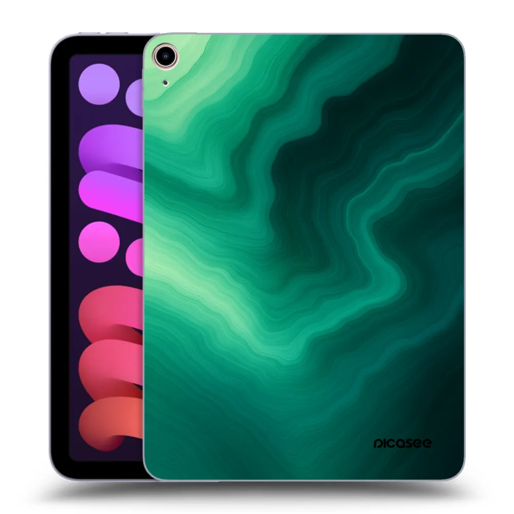 Picasee silikonový průhledný obal pro Apple iPad mini 2021 (6. gen) - Malachite