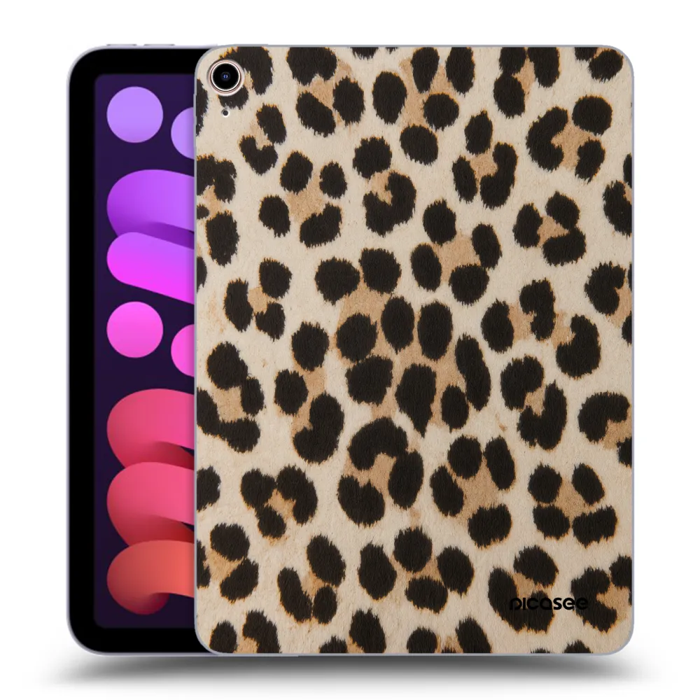 Picasee silikonový průhledný obal pro Apple iPad mini 2021 (6. gen) - Brown Tiger