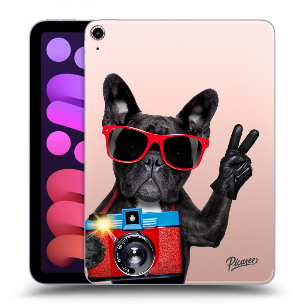 Picasee silikonový průhledný obal pro Apple iPad mini 2021 (6. gen) - French Bulldog