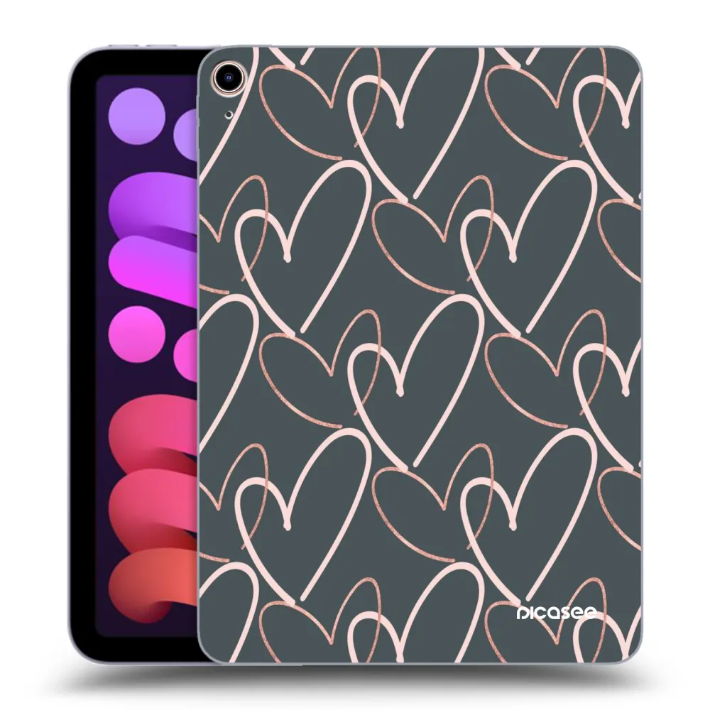 Picasee silikonový průhledný obal pro Apple iPad mini 2021 (6. gen) - Hodně lásky