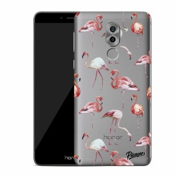 Picasee silikonový průhledný obal pro Honor 6X - Flamingos