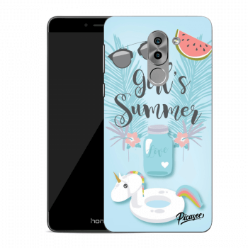 Picasee silikonový průhledný obal pro Honor 6X - Girls Summer