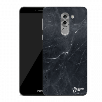 Picasee silikonový průhledný obal pro Honor 6X - Black marble