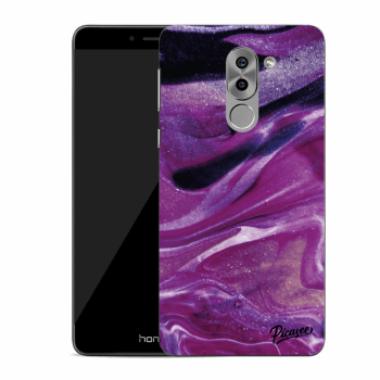 Picasee silikonový průhledný obal pro Honor 6X - Purple glitter