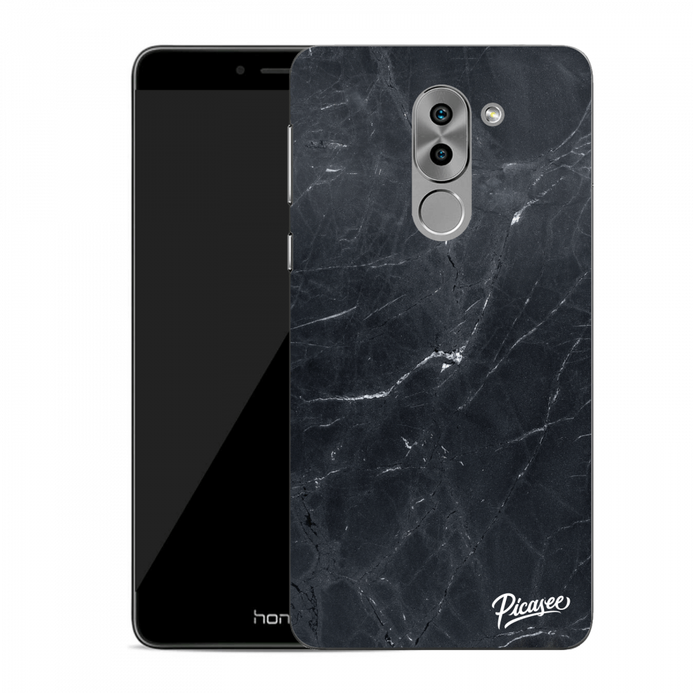 Picasee plastový průhledný obal pro Honor 6X - Black marble