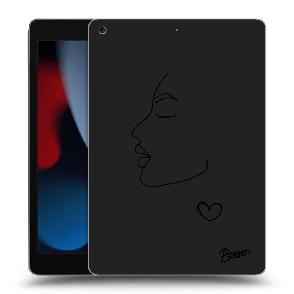 Picasee silikonový černý obal pro Apple iPad 10.2" 2021 (9. gen) - Couple girl