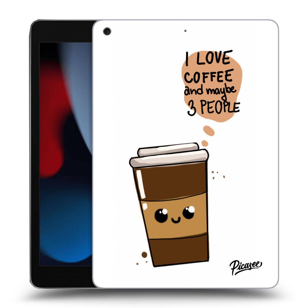Picasee silikonový průhledný obal pro Apple iPad 10.2" 2021 (9. gen) - Cute coffee
