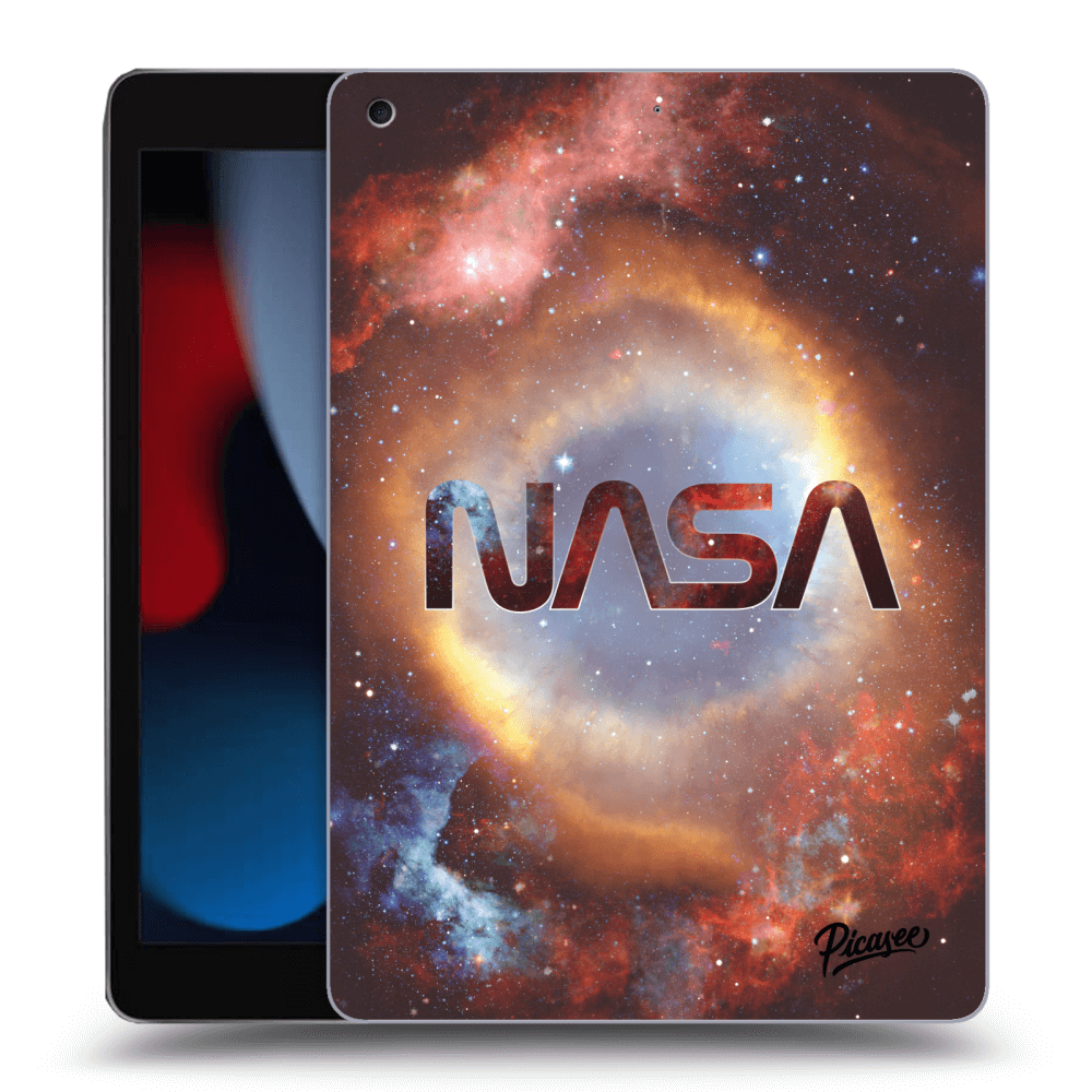 Picasee silikonový černý obal pro Apple iPad 10.2" 2021 (9. gen) - Nebula