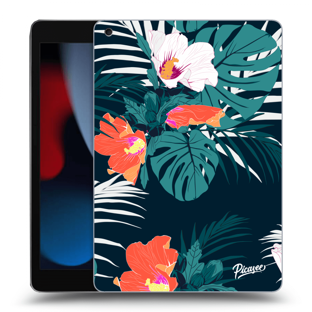 Picasee silikonový průhledný obal pro Apple iPad 10.2" 2021 (9. gen) - Monstera Color
