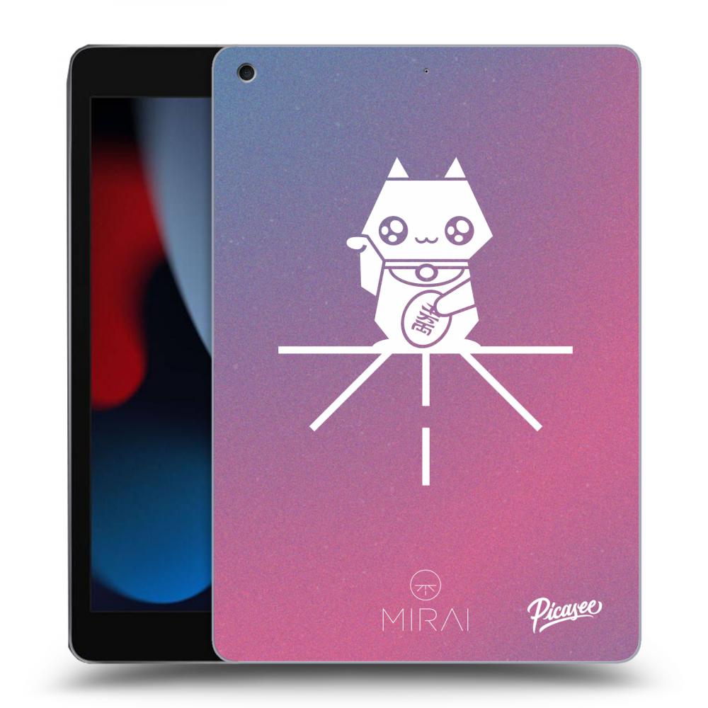 Picasee silikonový černý obal pro Apple iPad 10.2" 2021 (9. gen) - Mirai - Maneki Neko
