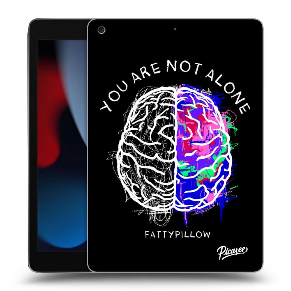 Picasee silikonový průhledný obal pro Apple iPad 10.2" 2021 (9. gen) - Brain - White