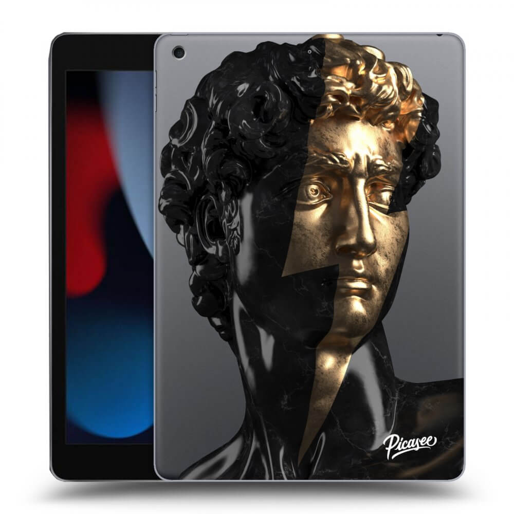 Picasee silikonový průhledný obal pro Apple iPad 10.2" 2021 (9. gen) - Wildfire - Black