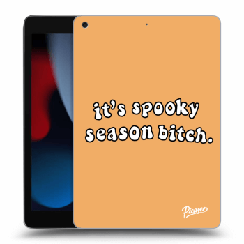 Picasee silikonový černý obal pro Apple iPad 10.2" 2021 (9. gen) - Spooky season