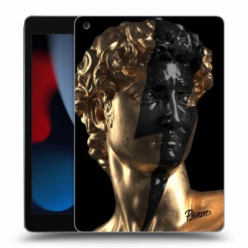 Picasee silikonový černý obal pro Apple iPad 10.2" 2021 (9. gen) - Wildfire - Gold