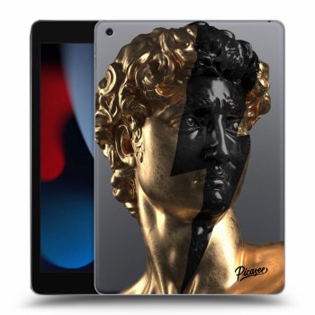 Picasee silikonový průhledný obal pro Apple iPad 10.2" 2021 (9. gen) - Wildfire - Gold