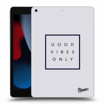 Picasee silikonový černý obal pro Apple iPad 10.2" 2021 (9. gen) - Good vibes only