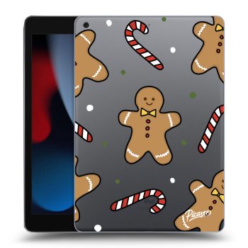 Picasee silikonový průhledný obal pro Apple iPad 10.2" 2021 (9. gen) - Gingerbread