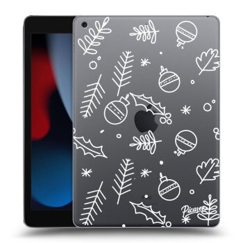 Picasee silikonový průhledný obal pro Apple iPad 10.2" 2021 (9. gen) - Mistletoe