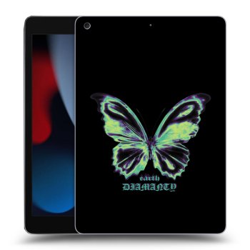 Picasee silikonový průhledný obal pro Apple iPad 10.2" 2021 (9. gen) - Diamanty Blue