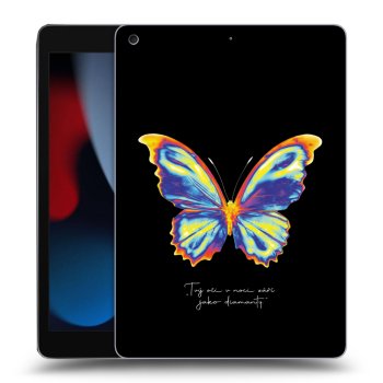 Picasee silikonový průhledný obal pro Apple iPad 10.2" 2021 (9. gen) - Diamanty Black