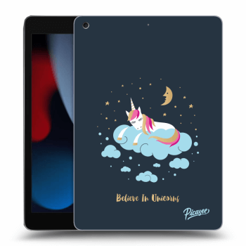 Picasee silikonový černý obal pro Apple iPad 10.2" 2021 (9. gen) - Believe In Unicorns