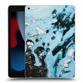 Picasee silikonový průhledný obal pro Apple iPad 10.2" 2021 (9. gen) - Organic blue
