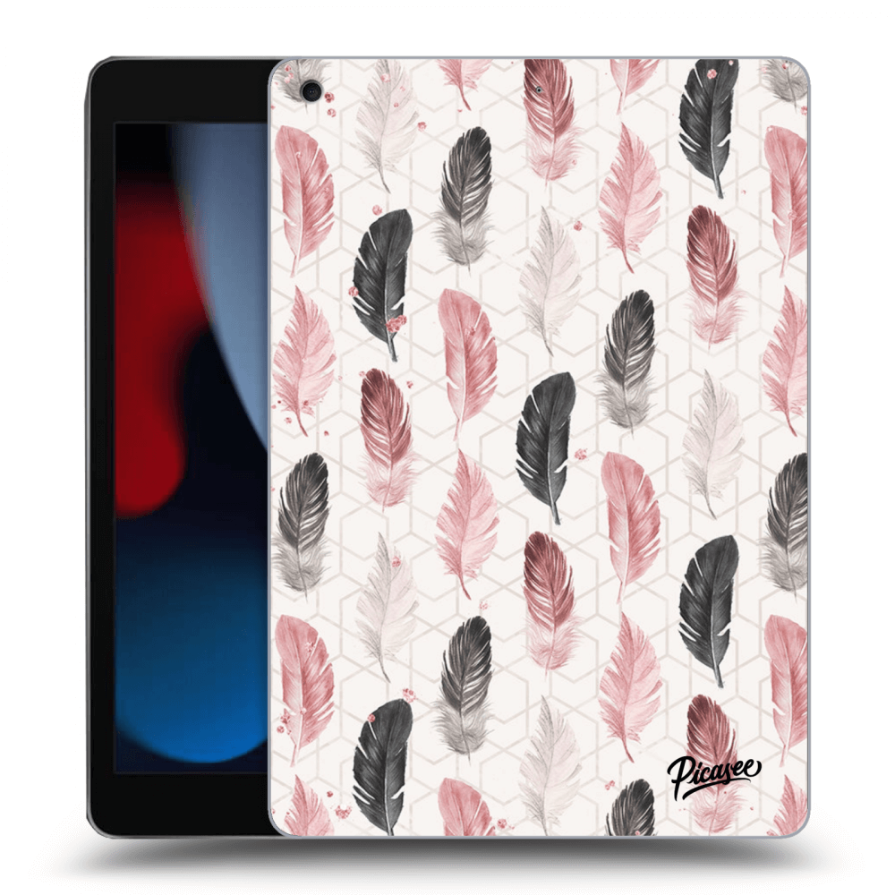Picasee silikonový průhledný obal pro Apple iPad 10.2" 2021 (9. gen) - Feather 2
