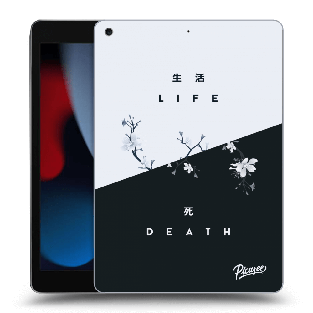 Picasee silikonový černý obal pro Apple iPad 10.2" 2021 (9. gen) - Life - Death