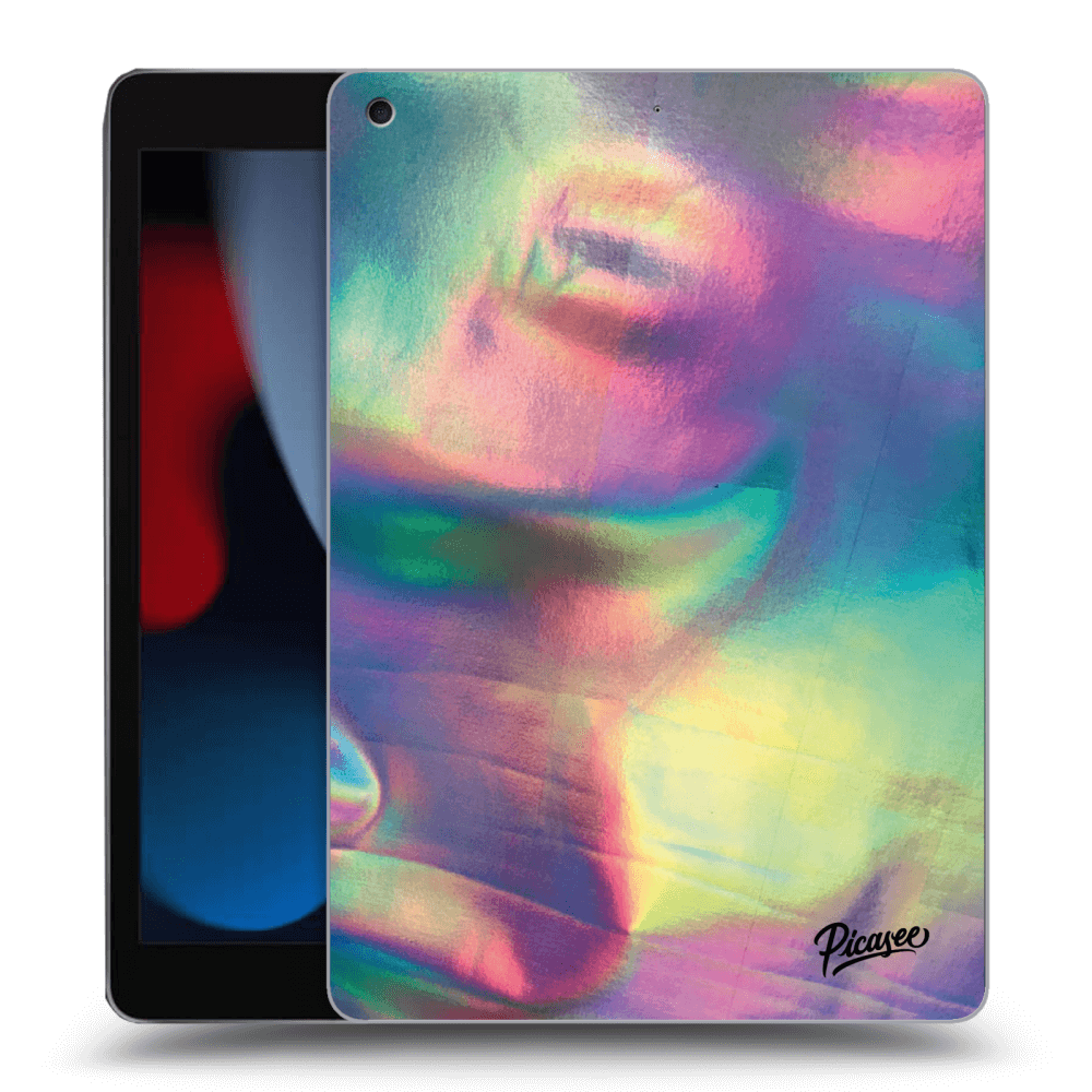 Picasee silikonový černý obal pro Apple iPad 10.2" 2021 (9. gen) - Holo