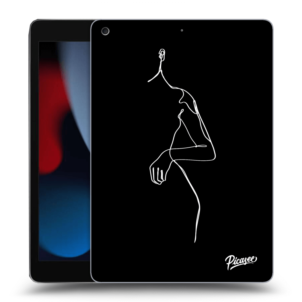 Picasee silikonový černý obal pro Apple iPad 10.2" 2021 (9. gen) - Simple body White