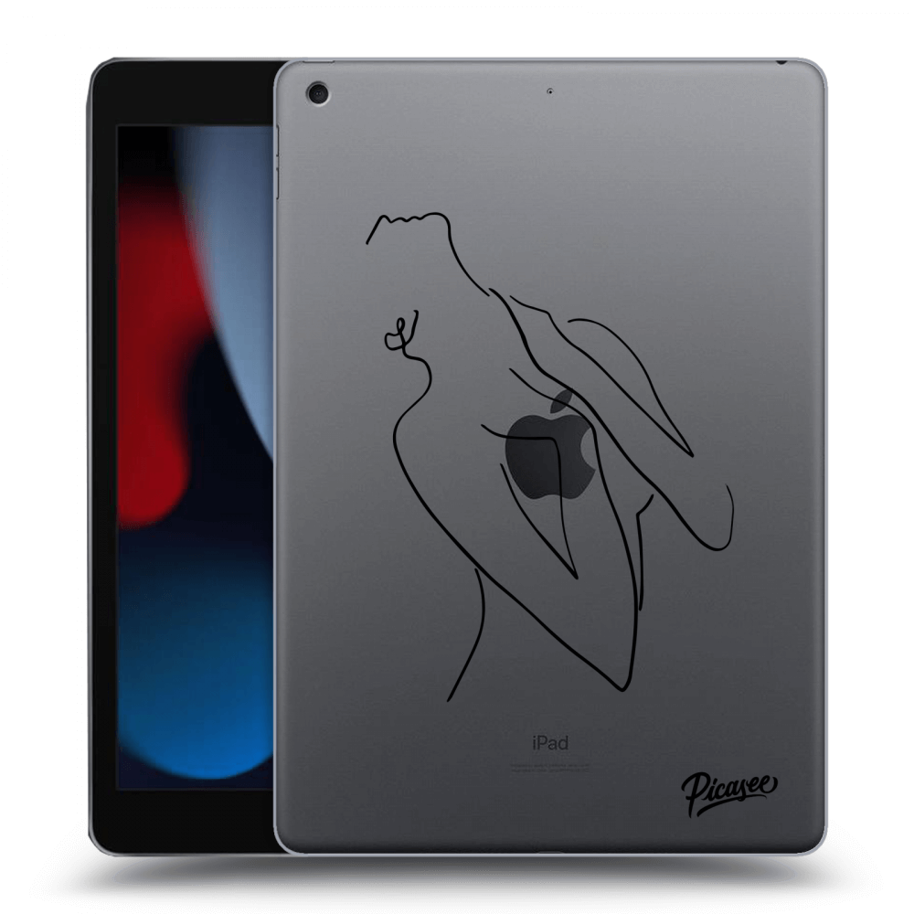 Picasee silikonový průhledný obal pro Apple iPad 10.2" 2021 (9. gen) - Sensual girl