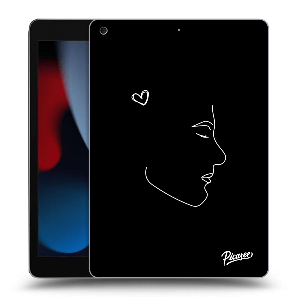 Picasee silikonový černý obal pro Apple iPad 10.2" 2021 (9. gen) - Couple boy White