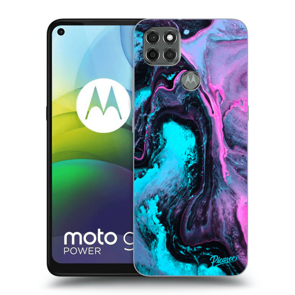 Picasee silikonový černý obal pro Motorola Moto G9 Power - Lean 2