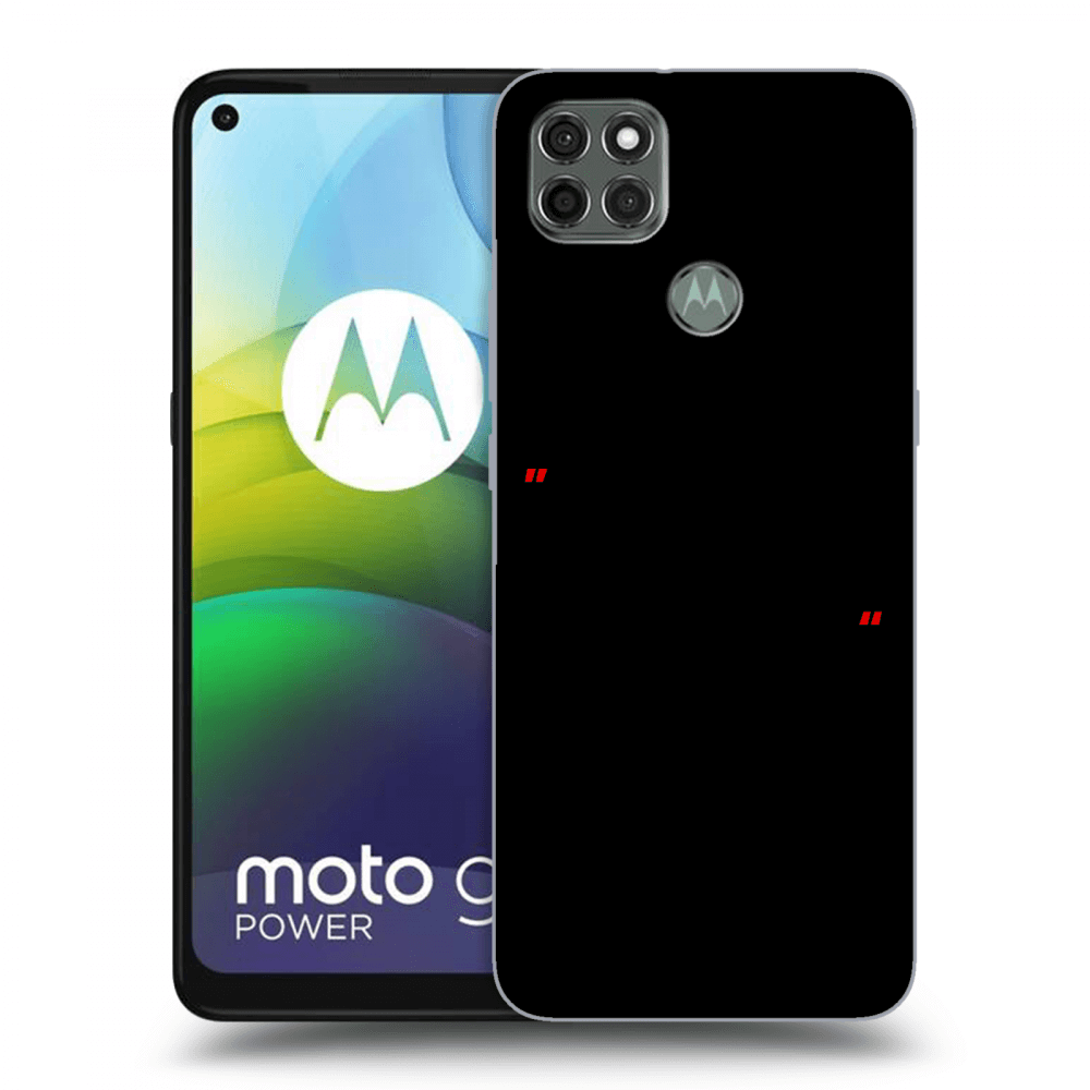 Picasee silikonový černý obal pro Motorola Moto G9 Power - Správná láska