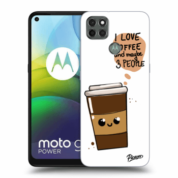 Picasee silikonový černý obal pro Motorola Moto G9 Power - Cute coffee